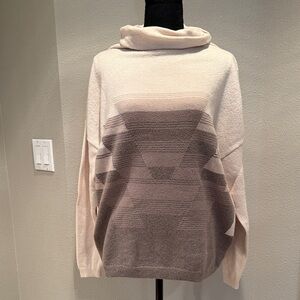 Prana Cream and Black Knit Sweater